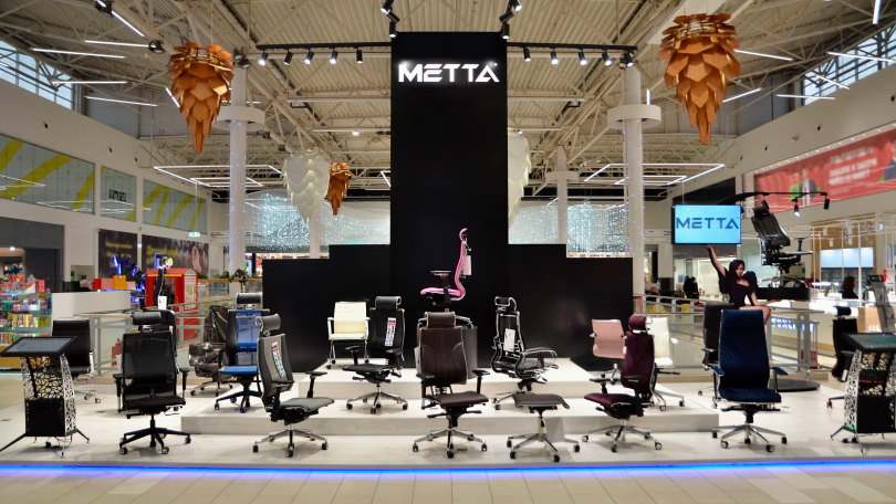 Первая примерочная кресел МЕТТА открылась в Уфе в ТРЦ МЕГА