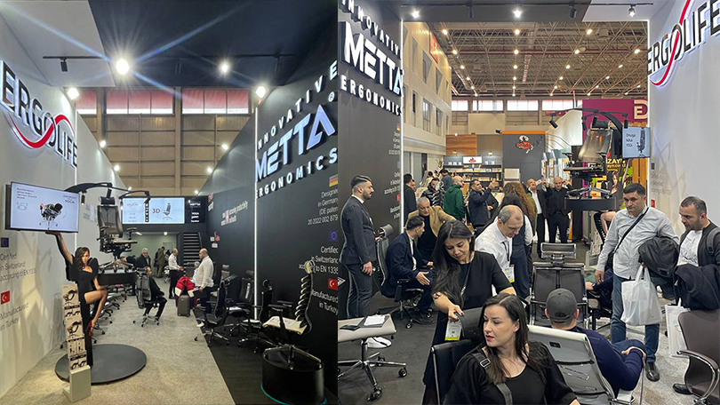 На международной выставке в Стамбуле METТA показала уникальное кресло Yoga Spine в новом дизайне